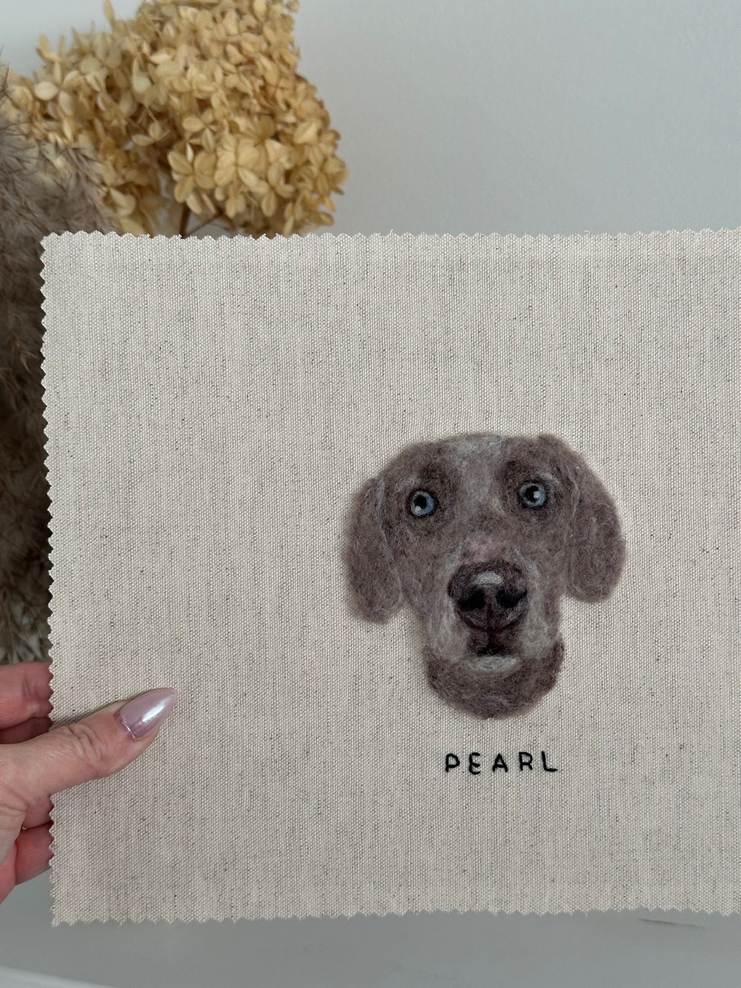 Felted Pet Portrait